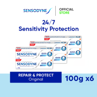 Sensodyne Toothpaste Repair and Protect Deep Repair Lasting and Daily Sensitivity Protection Original (100g x 6)
