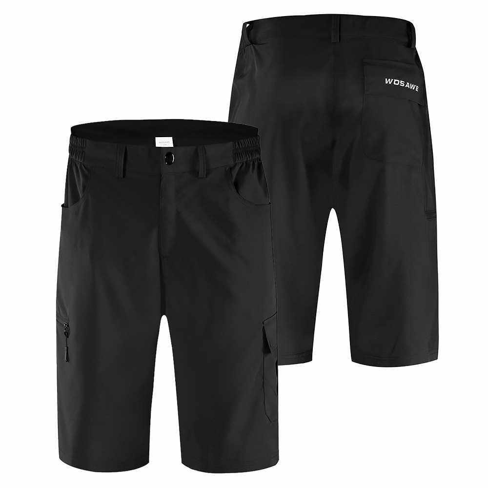 Men Loose Fit Cycling Shorts Quick Drying Breathable Outdoor Sports Running Bike Riding Casual Shorts with 5 Pockets (Xl)