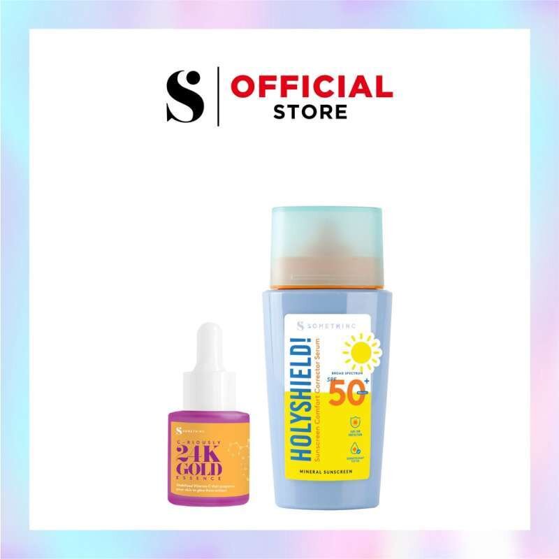 Somethinc Serum Sun Protection Power Couple (Sunscreen Serum + Vitamin C) Bundle