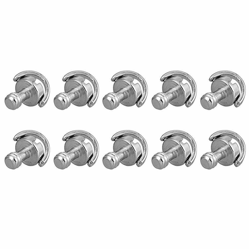 10pcs 1/4"-20 D Shaft D-ring Mounting Screw Adapter Tripod Monopod Quick Release Plate Camera Fixing Screw (2)