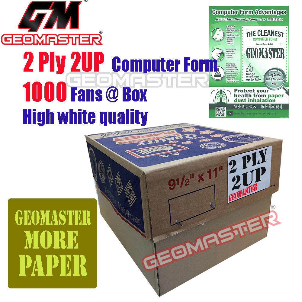 GM 2 Ply 2up Computer Form / 2Ply2up Computer Form - 1000Fans
