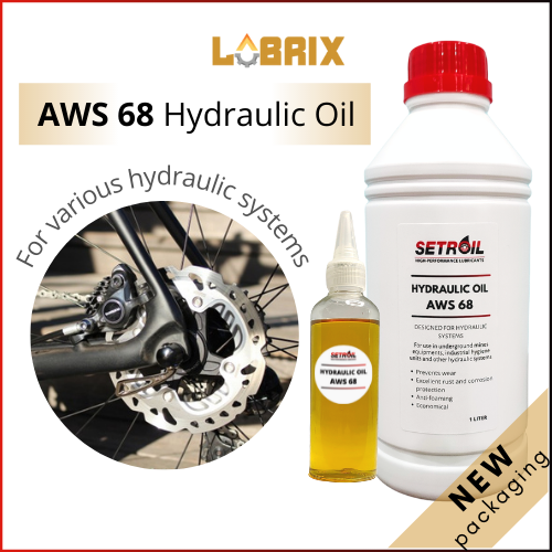 LUBRIX Setroil Hydraulic Oil 68 AWS 68 1L Minyak Hidraulik 68 Forklift