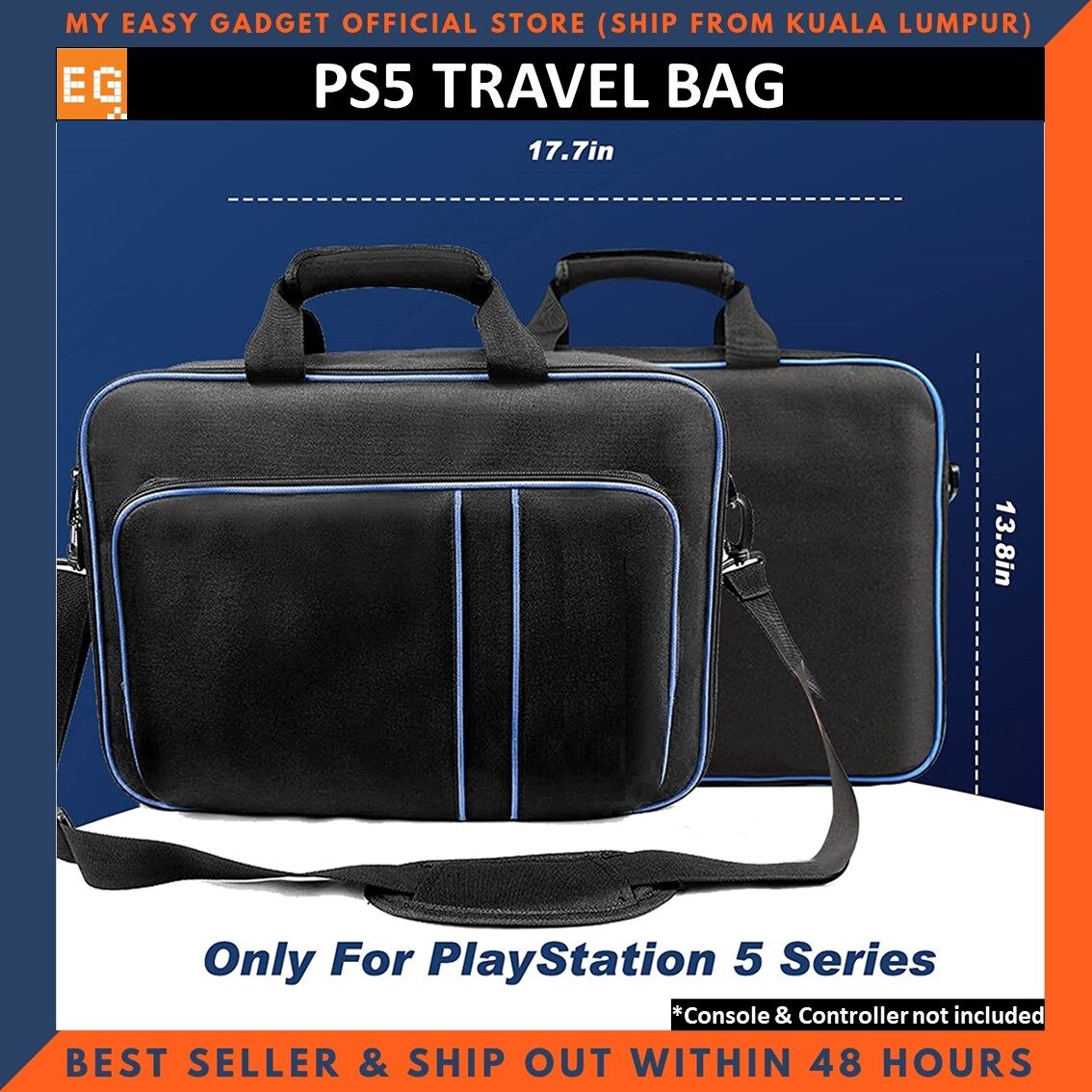 PS4 PS5 Bag Canvas Carry Bag Case Protective Travel Storage Carry Handbag Outdoor Travel Waterproof Nylon Playstation 4 5