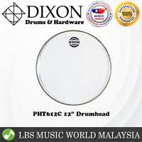 Dixon 12  PHT612C Clear Drum Skin Head Drumhead For Tom Snare Set Kit (PHT612)