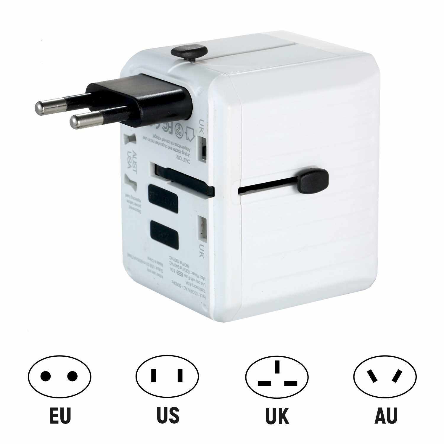 Travel Adapter 4 Usb Worldwide All In One Universal Travel Adapter Wall Charger Ac Plug Adaptor 8705