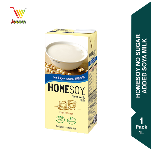 HOMESOY No Sugar Added Soya Milk 1L [KL & Selangor Delivery Only]