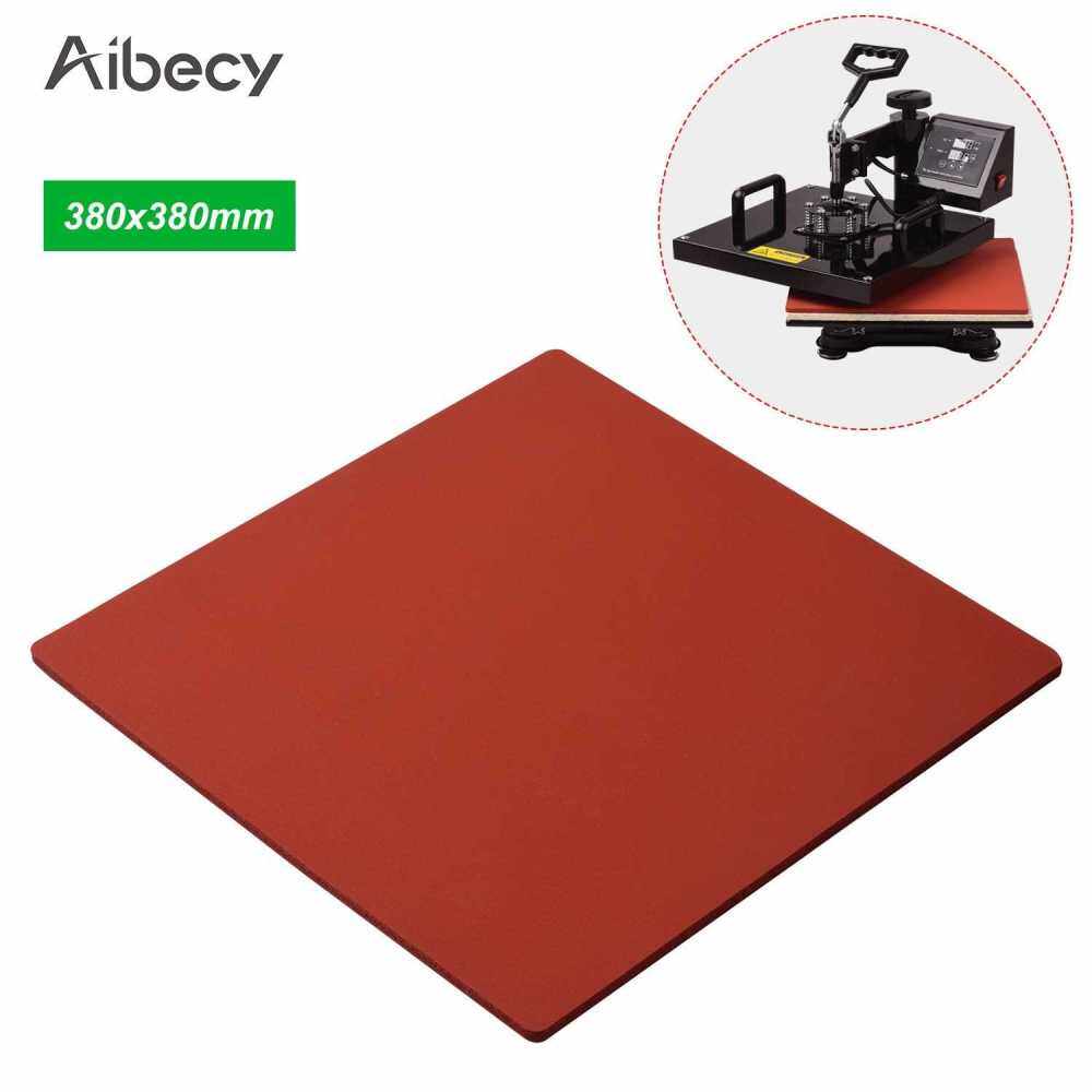 Aibecy 380*380*8mm Heat Pressing Mat Silicone Pad High Temperature Resistant Plate Compatible with Cricut Easy Press 2 for Heat Press Machine T-Shirts Heat Transfer Sublimation (Red)