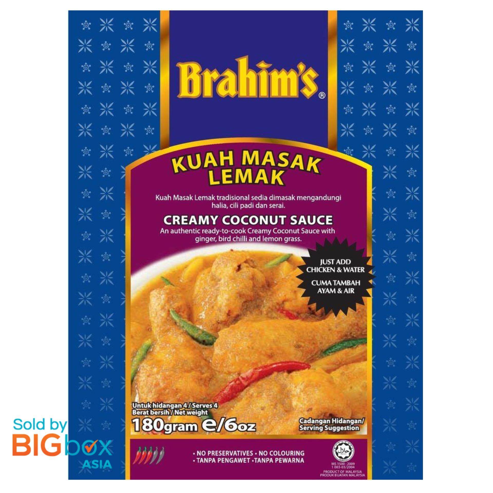 Brahim's Ready To Use Sauces 180g - Creamy Coconut