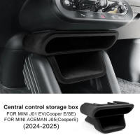 Car Central Control Storage Box Trim For MINI Cooper J01 ACEMAN J05 2024 2025 Central Control Container Auto Accessories