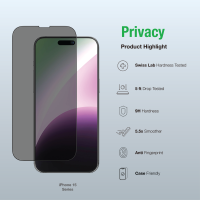 AMAZINGTHING Radix Glass for iPhone 15/15 Plus/15 Pro/15 Pro Max 2.75D - Clear/ Matte/ Anti Blue Light/ Privacy