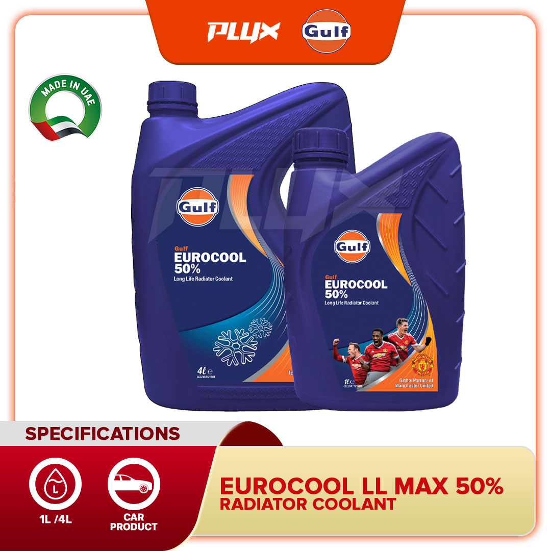 GULF Eurocool 50 Long life Radiator Coolant (1L/4L) Koolant Kereta