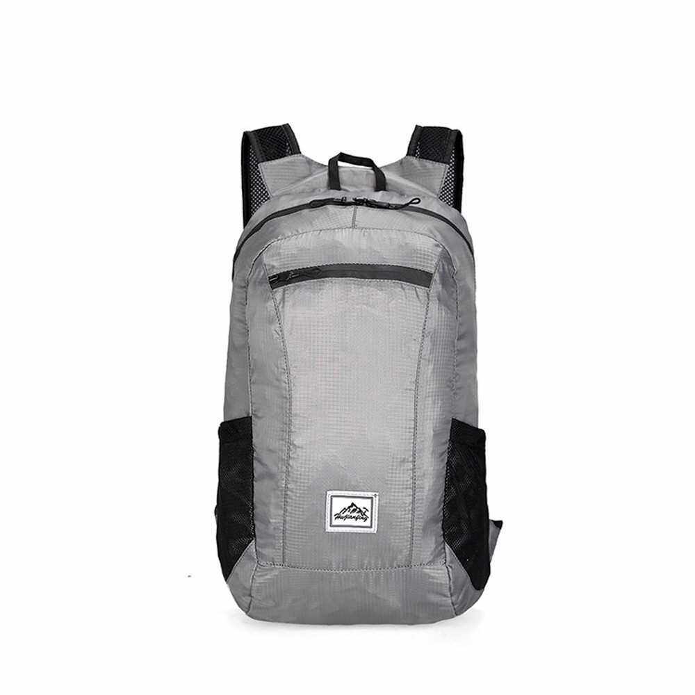 Lightweight Portable Foldable Backpack (Grey)