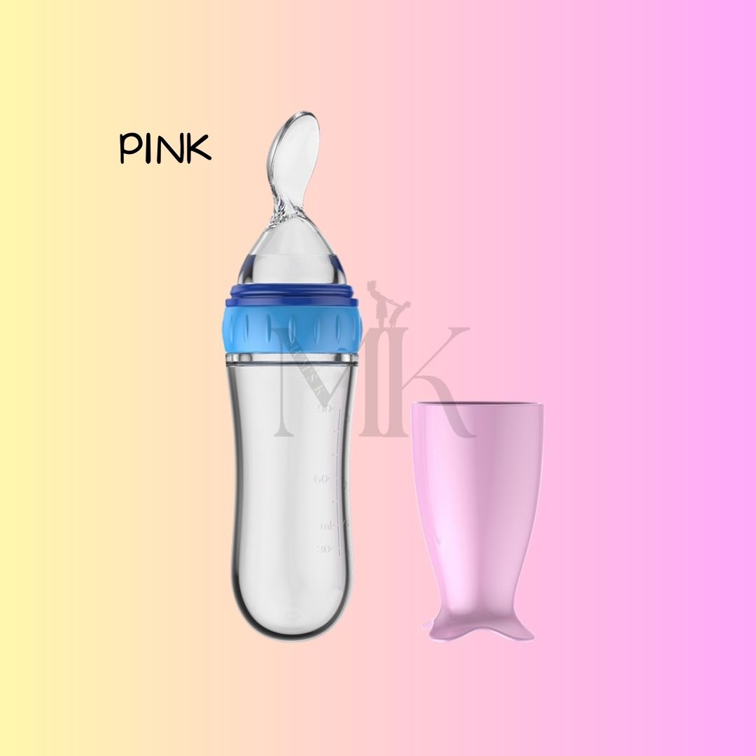 Mums K Baby Soft Silicone Squeeze Spoon Feeder 90ml Puree CELERAC | Sudu Lembut Makanan Bayi