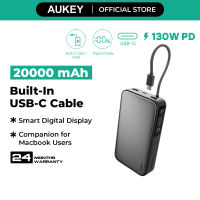 Aukey PB-Y48 130W Spark Sling 20000mAh Power Bank With Built in USB C Cable