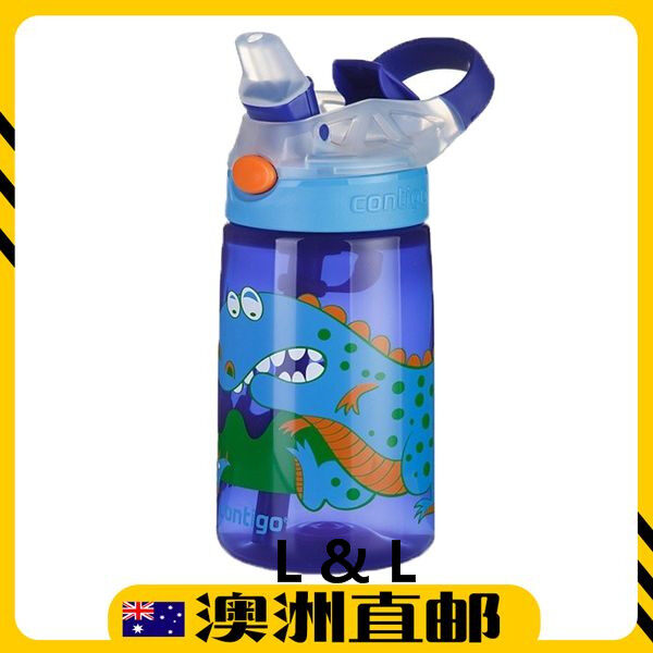 [Pre Order] Contigo Kids! 420mL Gizmo Flip Water Drink Bottle - Dinosaur (Import from Australia)