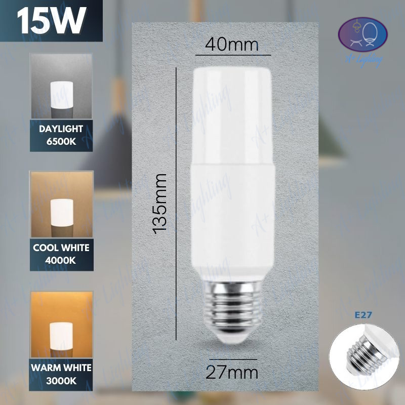 5W/10W/15W HIGH QUALITY LED STICK BULB E27 MENTOL LED DOWNLIGHT WALL TABLE LAMP PAGAR GATE LAMPU SILING CEILING LIGHT
