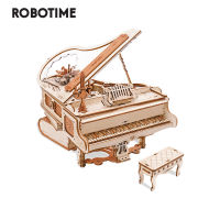 Robotime ROKR Magic Piano Mechanical Music Box 3D Wooden Puzzle Games Assembly Model Building Toys Kids Gifts - AMK81