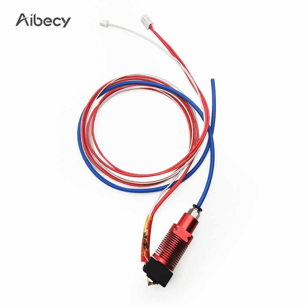 Aibecy 24V Assembled Extruder Hot End Kit 0.4mm Nozzle Heating Block Silicone Cover Compatible with Creality CR-10S Pro 3D Printer (Standard)
