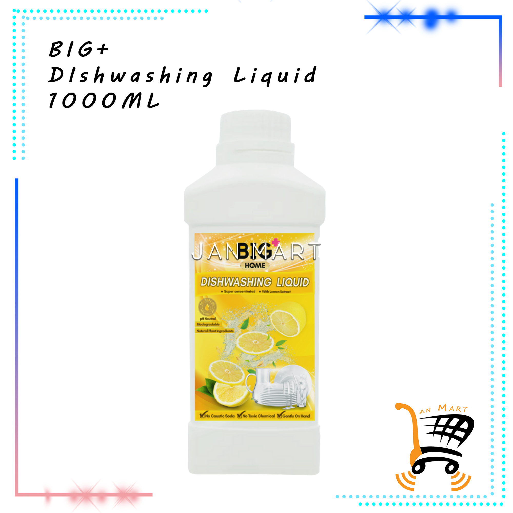 BIG+ Dishwashing Liquid 1000ML
