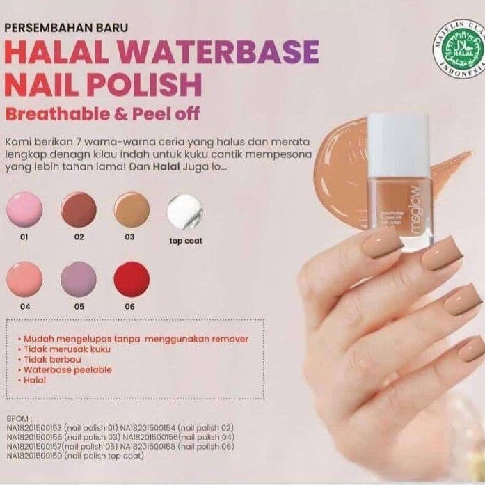 Ms. Glow Nail Polish HALAL - Nail Polish - Peel Off