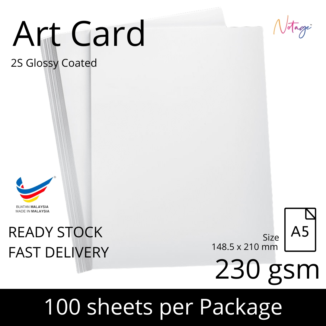 210/230G/250GSM Ivory Card Art Card 2 Side A4/A5 Size 100 Sheets for Digital Printing White Card