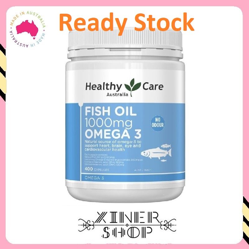 [Import From Australia] [Ready Stock EXP 11/2023] Healthy Care Fish Oil 1000mg Omega 3 ( 400 Capsules )