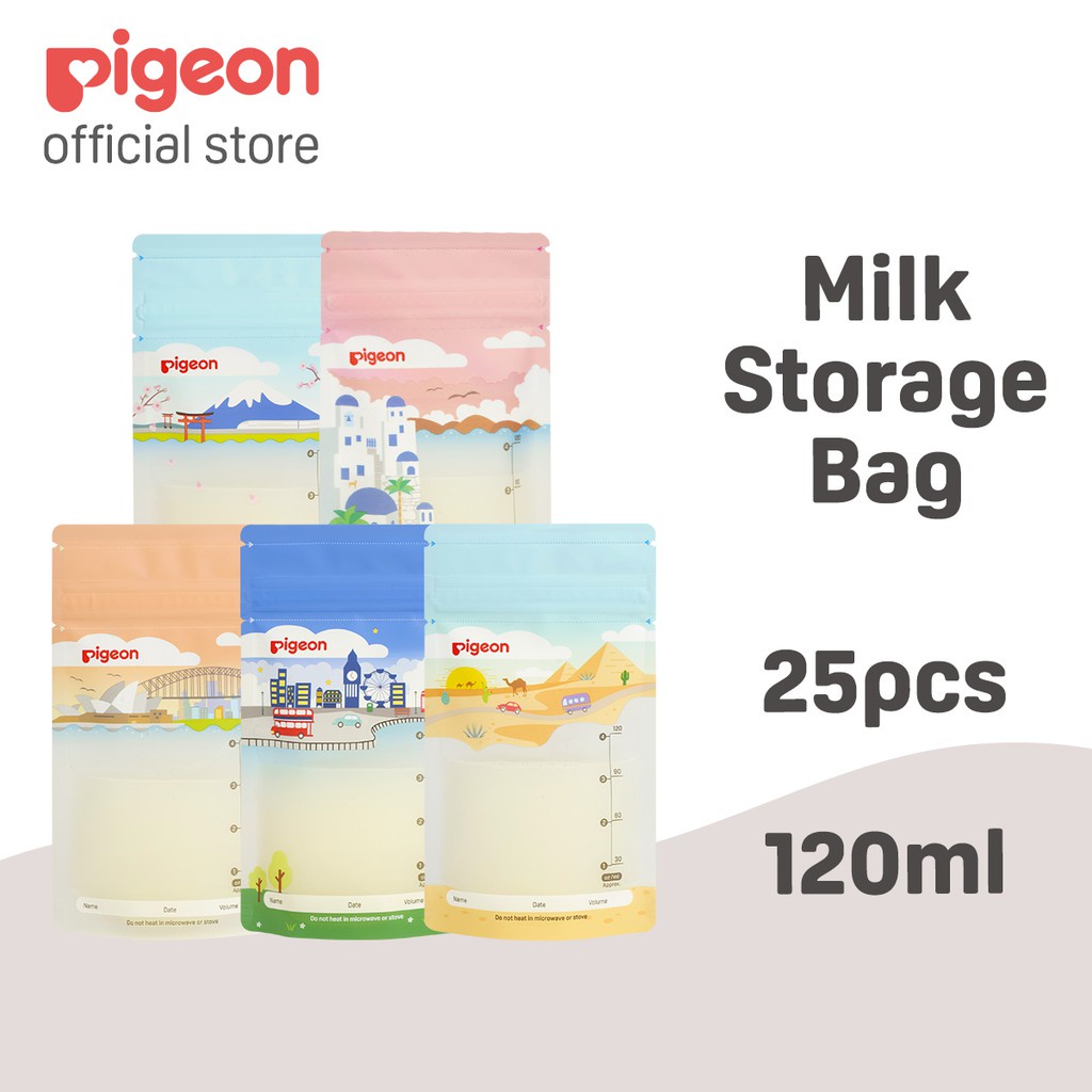 Babymommy👶Pigeon Breastmilk Storage Bags 120ml 180ml Lansinoh Breast Milk Storage Bags 25pcs 50pcs