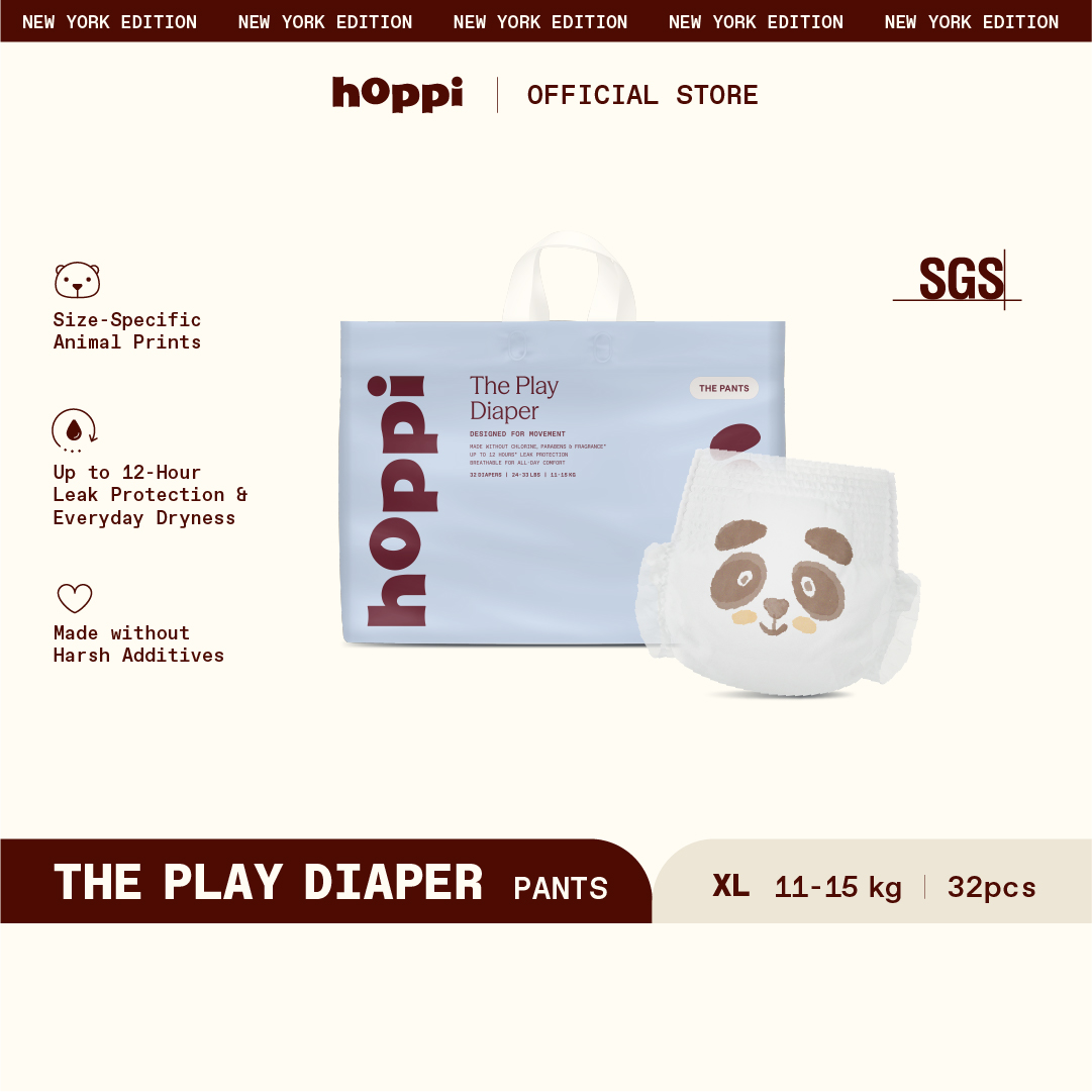 Hoppi Play Diaper Pants INSTANT ABSORPTION (M42/L38/XL32/XXL28) x 1 Pack