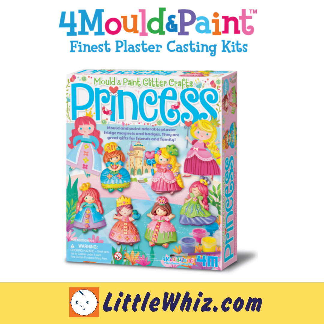 4M: Mould & Paint Glitter Crafts - Princess