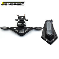 SEMSPEED Motorcycle Rear License Plate Fender Tail Tidy Bracket Signal Light Assembly Taillight Holder For CFMOTO 675SR 675NK 2024-2025