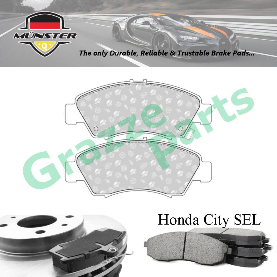 Münster Disc Brake Pad Front Honda City (4th Gen) SEL (GE4) (GD8) 1.5 i-DSi 04'-08' L15A2 (GE4) 1.5