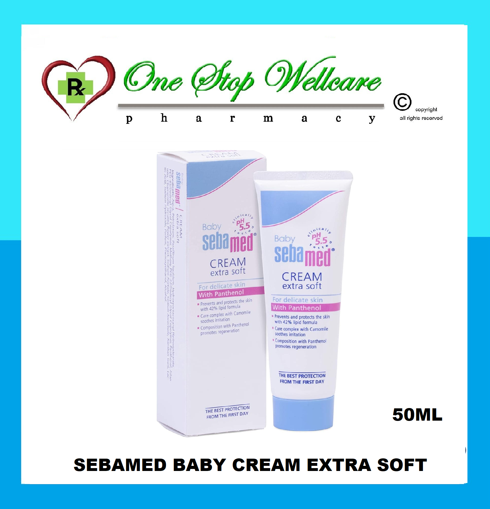 SEBAMED BABY CREAM EXTRA SOFT 50ML (EXP:04/2029)