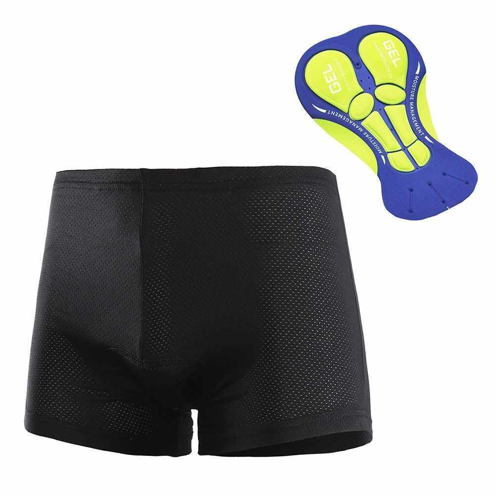 Arsuxeo Men\'s Cycling Underwear Breathable 3D Gel Padded Bike Bicycle MTB Shorts (Black & Green)