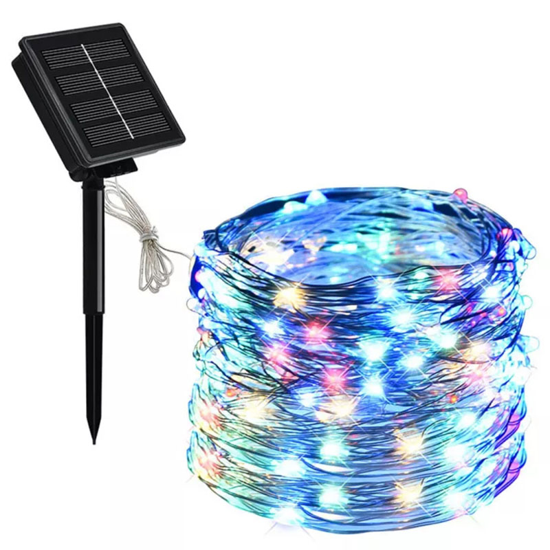 32M/22M/12M/7M LED Solar Lights Kelip Fairy String Lights Waterproof 8 Lighting Modes String Lights lampu Solar for Garden Patio Tree Wedding Party Decor Raya Christmas Decor