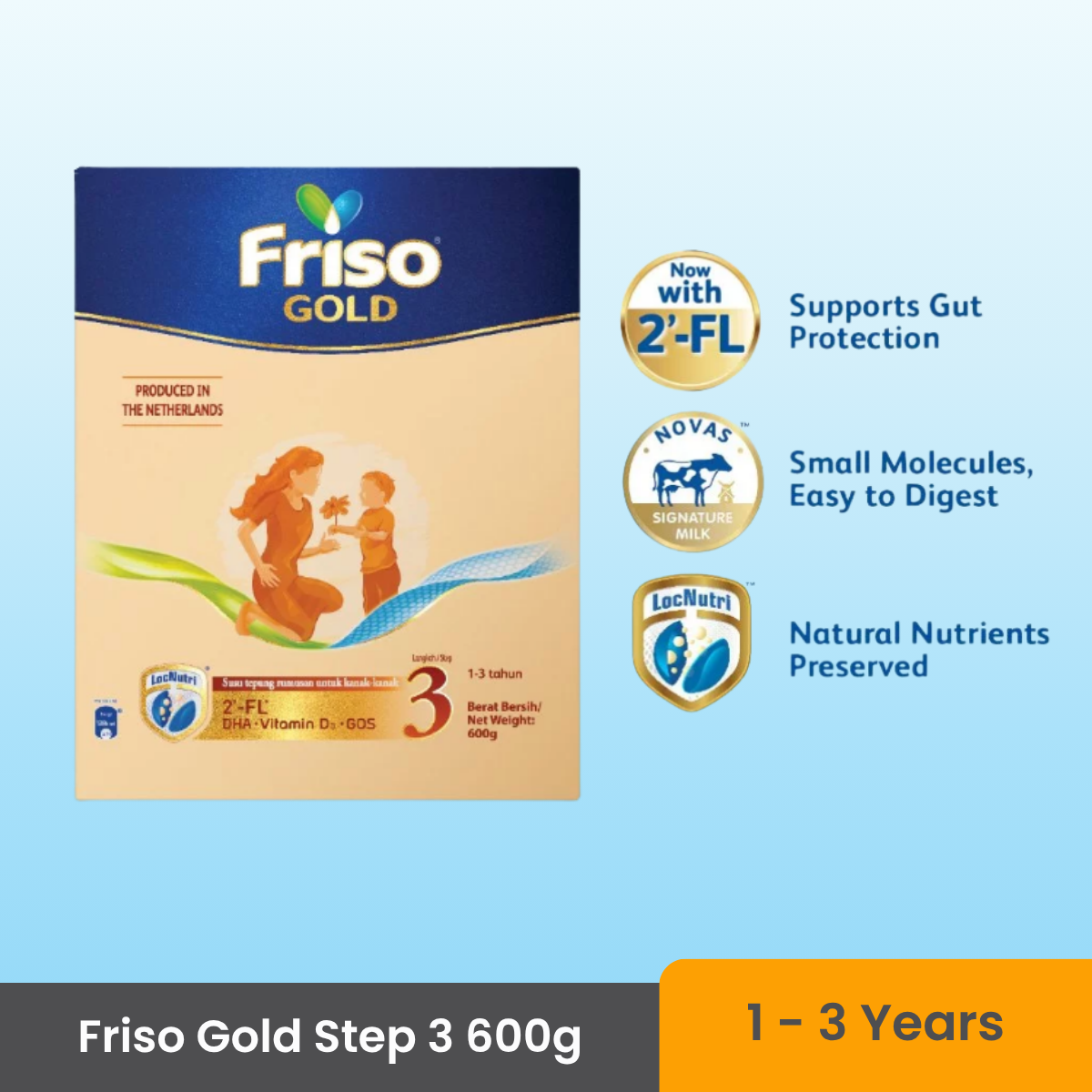 FRISO GOLD STEP 3 600G | 1 - 3 Years