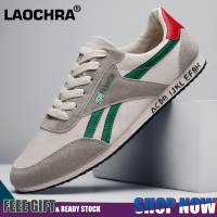 LAOCHRA Men Sneakers Korean Style Shoes For Men Casual Leather Men Sport Shoes Lace Up Fashion Flat Men Shoes