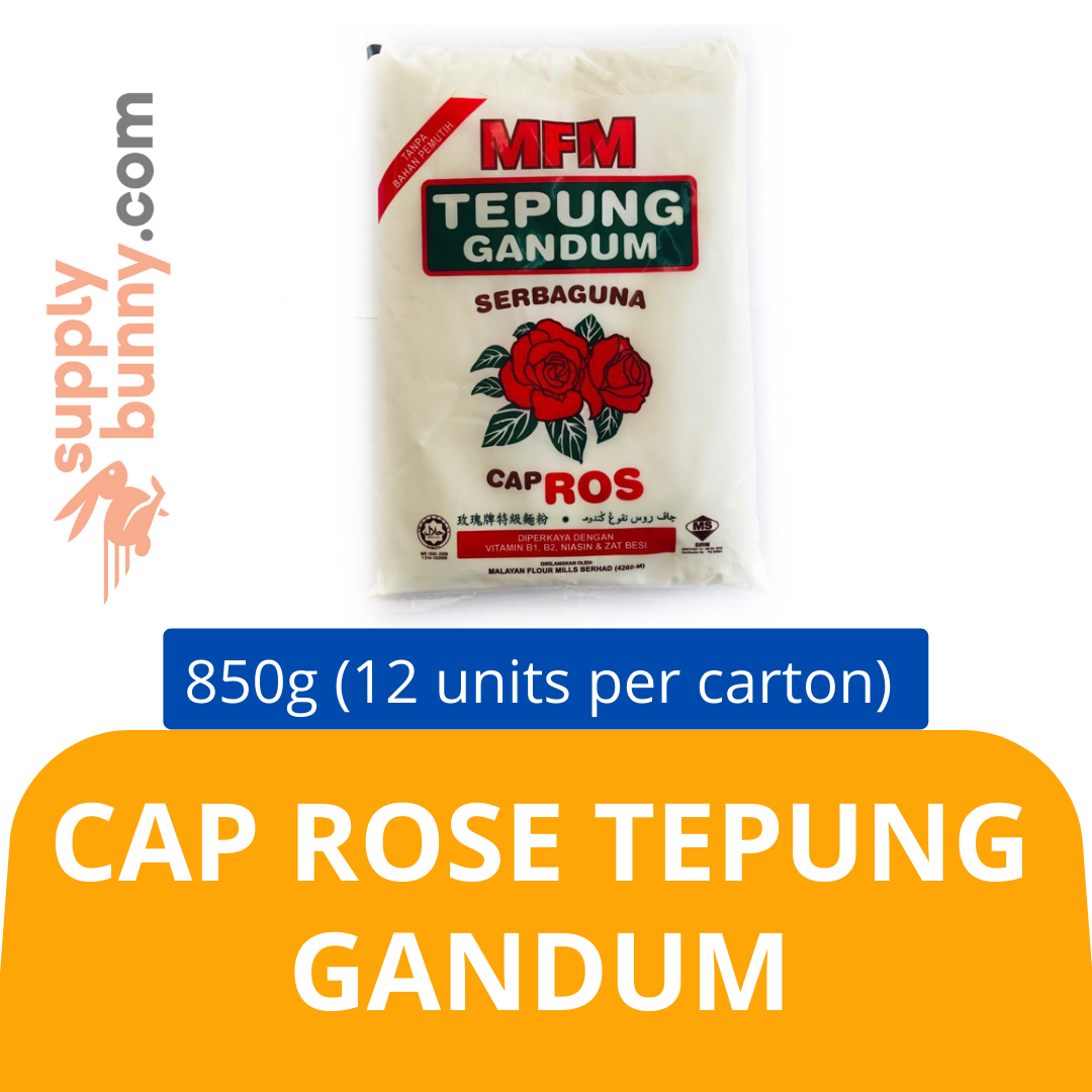 Cap Rose Tepung Gandum (850g X 12 packs) (sold per carton) 玫瑰牌特级面粉 PJ Grocer All-Purpose Flour