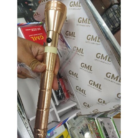 [ Best Seller ]-GML 8004JK] LED Rechargeable Aluminum Flashlight,Green-max-Light