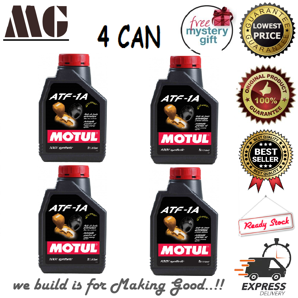 MOTUL ATF 1A 1L X 4 CAN. 100 Synthetic fluid for automatic transmission with slip lockup clutch