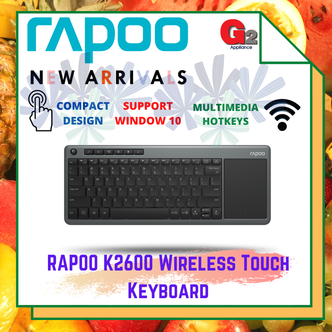 RAPOO [NEW ARRIVAL] WIRELESS TOUCH MICE & KEYBOARD K2600