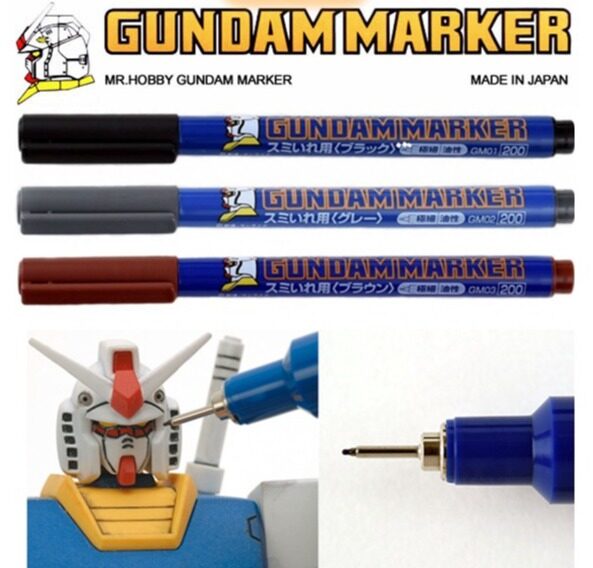 Mr. HOBBY Gundam Marker: Fine-tip for panel lines
