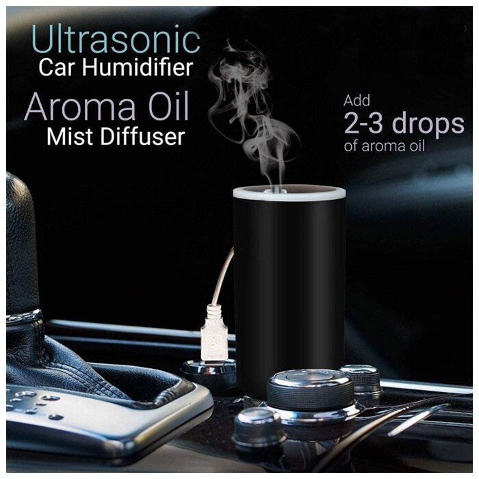 Humidifier Essential Oil USB Mini- Aroma Diffuser for Car, SUVs and Small Rooms Cool Mist Air Refresher