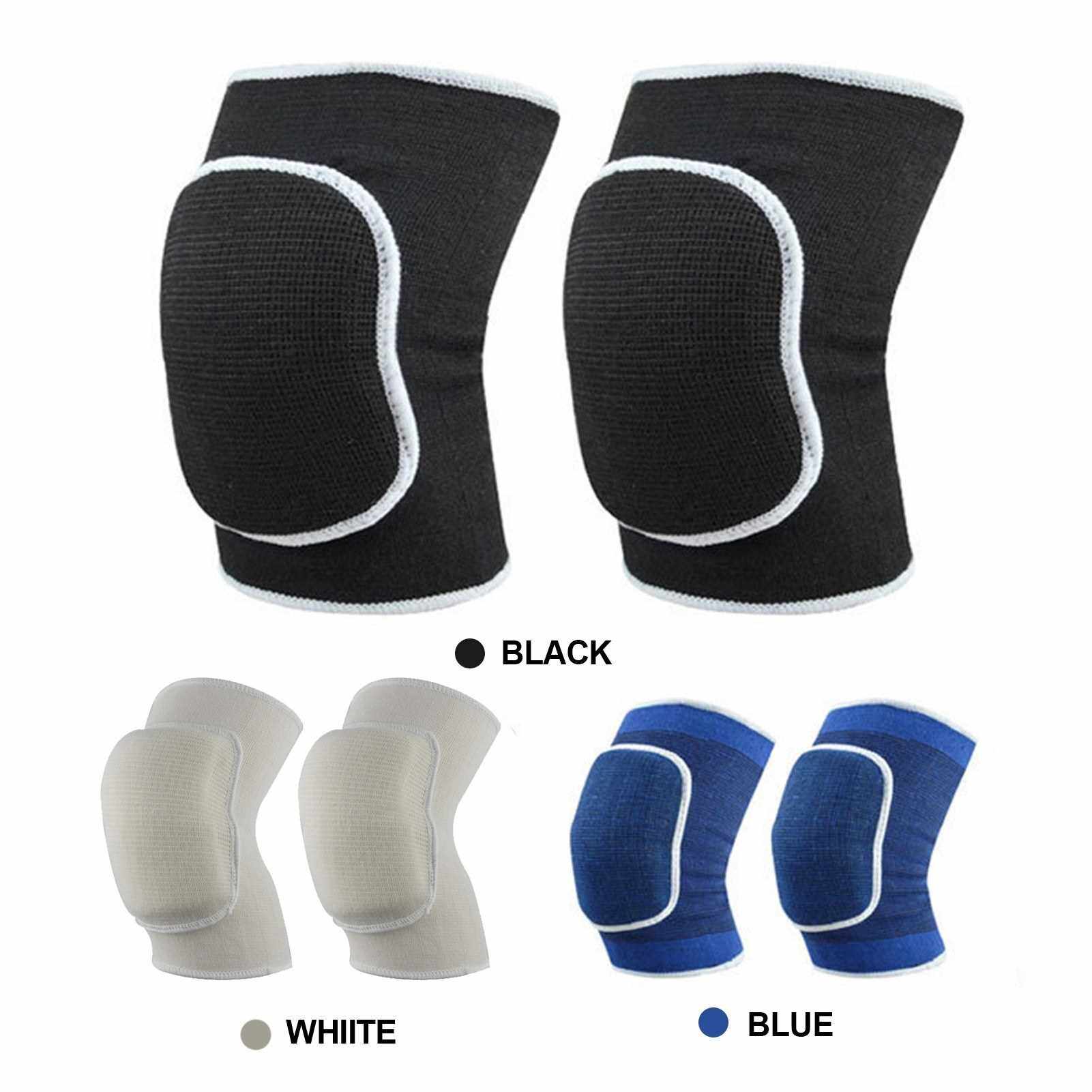BEST SELLER Kneepads Knee Protector Fitness Soft Breathable Knee Guards Elastic Knee Braces Knee Support for Volleyball Football Dance Yoga Tennis Running Cycling Mountaineering (Blue)