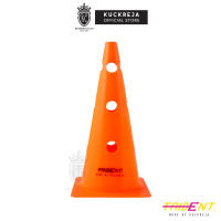 Trident 15″ Cone with Holes – Orange (Set of 2)