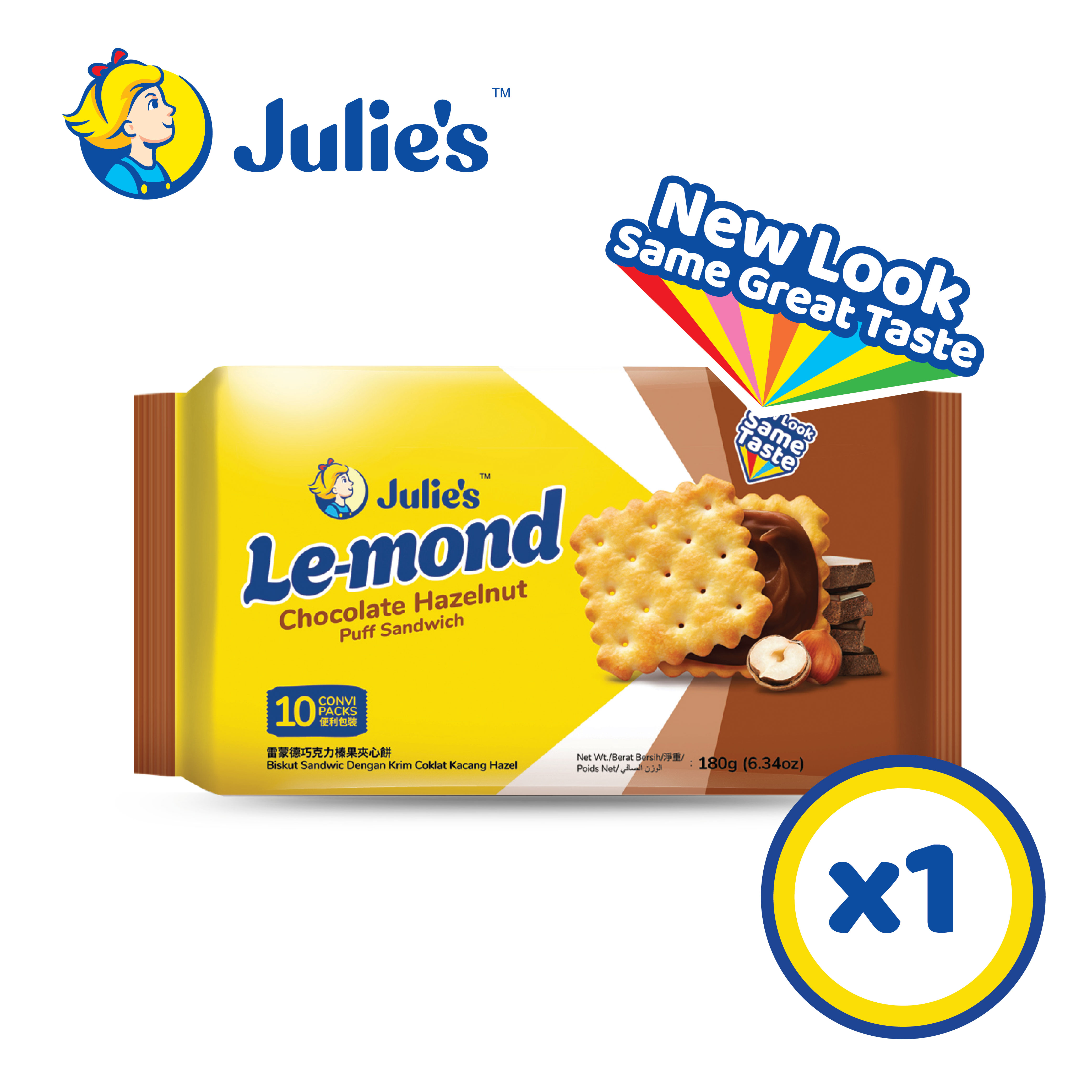 Julie’s Le-mond Chocolate Sandwich Biscuit 180g