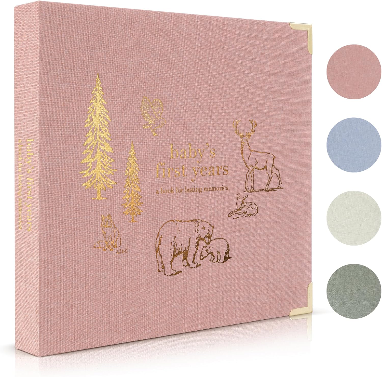 Keepsake Baby Memory Book for Boys and Girls – Timeless First 5 Year Baby Book – Neutral Journal Scrapbook or Photo Album - Record a Milestone for Every Event from Birth to Age 5