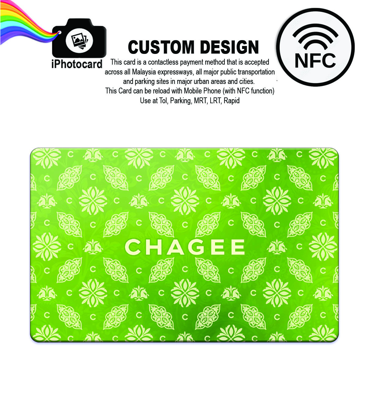 Touch n Go Card-MALAYSIA MERDEKA Limited Edition-NFC TNG Card Reload with Mobile Phone Use at TolParkingMRT LRTRapid