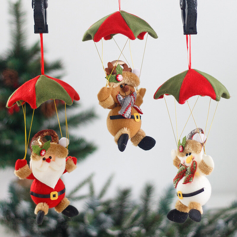 Dây dù treo cây thông noel ông già noel trang trí giáng sinh người tuyết năm mới đồ trang trí treo giáng sinh đáng yêu