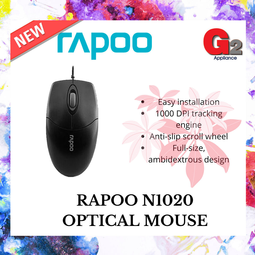 RAPOO (NEW) OPTICAL MOUSE N1020