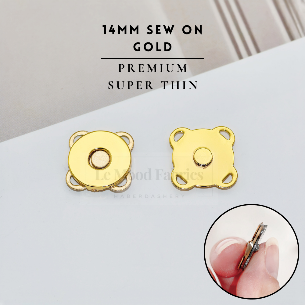 Le Mood Fabrics Magnetic Snap Button (14mm 18mm)/ Snap Fastener/ Butang Snap/ Butang Magnet